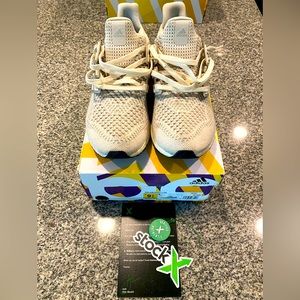 Men’s Adidas Ultra Boost 1.0 Cream, Size 9.5 with StockX Tags and Original Box